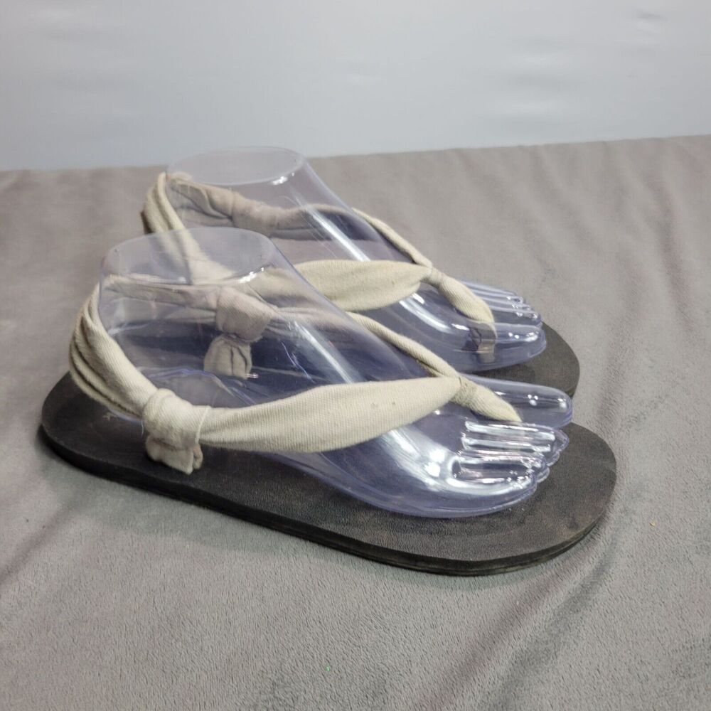 Sanük Womens Size 9‎ Yoga Sling Sandals With Fabric Straps & Foam Soles